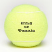 Moderne gepersonaliseerde tenniskoning tennisballen (Voorkant)