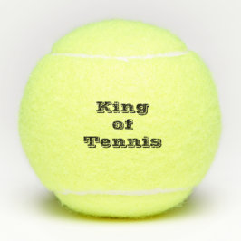 Moderne gepersonaliseerde tenniskoning tennisballen