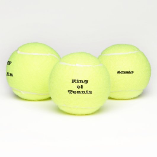 Moderne gepersonaliseerde tenniskoning tennisballen (Multi)