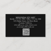 Moderne gepersonaliseerde Uber-chauffeur Visitekaartje (Achterkant)