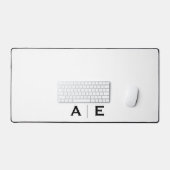 Moderne Gepersonaliseerde Uw Naam Hier Bureaumat (Keyboard & Muis)