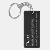 Moderne Gepersonaliseerde Vader Definitie Sleutelhanger (Voorkant Links)