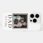 Moderne Gepersonaliseerde Vader Foto Case-Mate iPhone Case (Achterkant (horizontaal))
