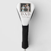 Moderne Gepersonaliseerde Vader Foto Golfheadcover (Voorkant)
