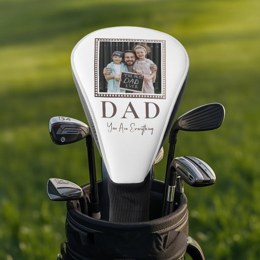 Moderne Gepersonaliseerde Vader Foto Golfheadcover