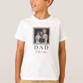 Moderne Gepersonaliseerde Vader Foto Kinderen T-shirt (Voorkant)