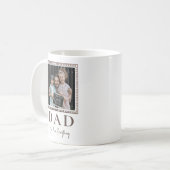 Moderne Gepersonaliseerde Vader Foto Koffiemok (Voorkant links)