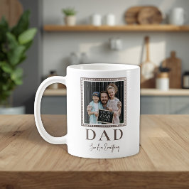 Moderne Gepersonaliseerde Vader Foto Koffiemok