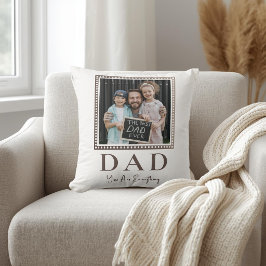 Moderne Gepersonaliseerde Vader Foto Kussen