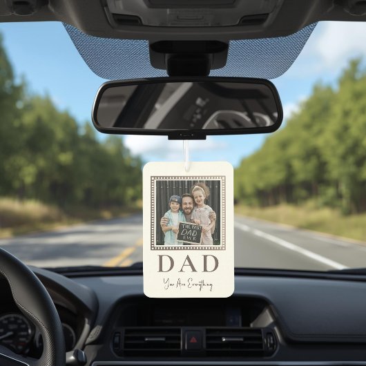 Moderne Gepersonaliseerde Vader Foto Luchtverfrisser
