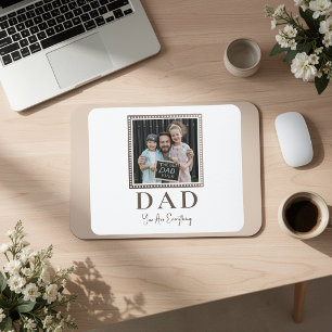 Moderne Gepersonaliseerde Vader Foto Muismat