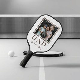 Moderne Gepersonaliseerde Vader Foto Pickleball Paddle