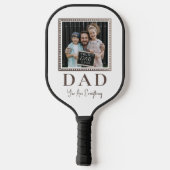 Moderne Gepersonaliseerde Vader Foto Pickleball Paddle (Achterkant)