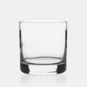 Moderne Gepersonaliseerde Vader Foto Whisky Glas (Links)