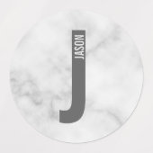Moderne gepersonaliseerde vetgedrukte monogram- en labels (Design 2)