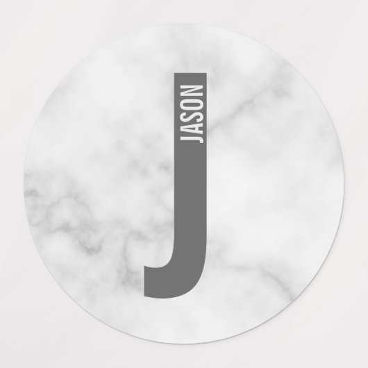 Moderne gepersonaliseerde vetgedrukte monogram- en labels (Design 1)