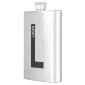 Moderne gepersonaliseerde vette monogram en naam flacon (Links)