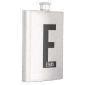 Moderne gepersonaliseerde vette monogram en naam flacon (Rechts)