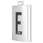 Moderne gepersonaliseerde vette monogram en naam flacon (Links)
