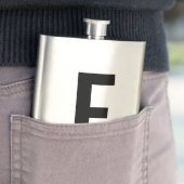 Moderne gepersonaliseerde vette monogram en naam flacon (Voorbeeld)