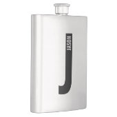 Moderne gepersonaliseerde vette monogram en naam flacon (Rechts)