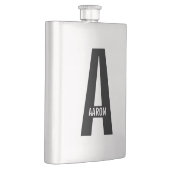 Moderne gepersonaliseerde vette monogram en naam flacon (Rechts)
