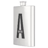Moderne gepersonaliseerde vette monogram en naam flacon (Links)