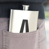 Moderne gepersonaliseerde vette monogram en naam flacon (Voorbeeld)