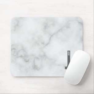 Moderne gepersonaliseerde vette monogram en naam muismat