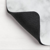 Moderne gepersonaliseerde vette monogram en naam muismat (Hoek)