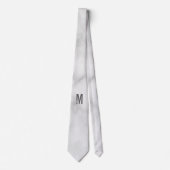Moderne gepersonaliseerde vette monogram en naam stropdas (Voorkant)