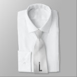 Moderne gepersonaliseerde vette monogram en naam stropdas<br><div class="desc">Moderne monogram ontwerp met gepersonaliseerde monogram letter "L" en naam in moderne vette schreefloze lettertype stijl.
Perfect cadeau voor hem, vaderdag cadeau, bruidsjonker cadeau en meer.</div>