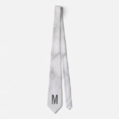Moderne gepersonaliseerde vette monogram en naam stropdas (Voorkant)
