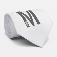 Moderne gepersonaliseerde vette monogram en naam