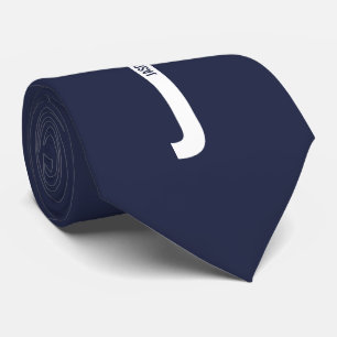 Moderne gepersonaliseerde vette monogram en naam stropdas