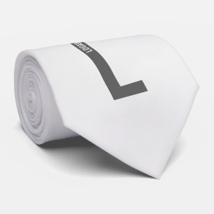 Moderne gepersonaliseerde vette monogram en naam stropdas