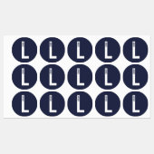 Moderne gepersonaliseerde vette monogram- en naaml labels (Vel)