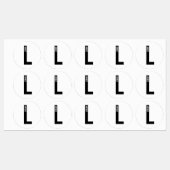 Moderne gepersonaliseerde vette monogram- en naaml labels (Vel)