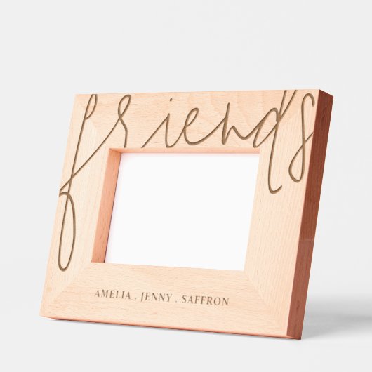 Moderne Gepersonaliseerde Vrienden Foto Gegraveerde Lijstjes (Links)