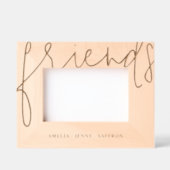 Moderne Gepersonaliseerde Vrienden Foto Gegraveerde Lijstjes (Voorkant)