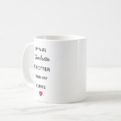 Moderne Gepersonaliseerde Vrouw Beker Koffiemok (Voorkant links)