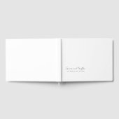 Moderne Gepersonaliseerde Wedding Script Naam Gastenboek (Volledig)