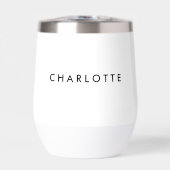 Moderne Gepersonaliseerde Witte Wijn Tumbler (Voorkant)