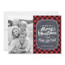 Moderne geplakte kerstkaarten