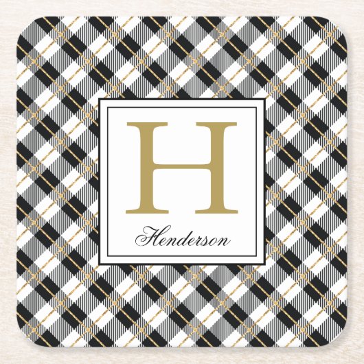 Moderne, geprogrammeerde goudcheques kartonnen onderzetters (Voorkant)