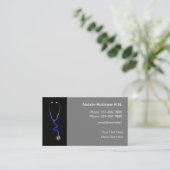 Moderne geregistreerde verpleegkundige visitekaartje (Staand voorkant)