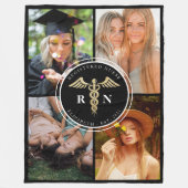 Moderne geregistreerde verpleegster RN Medische Af Fleece Deken (Voorkant)