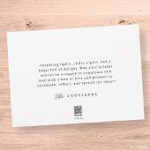 Moderne geruite patroon kerst aangepaste gezinsfot feestdagenkaart