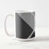 Moderne geruite rustieke foto Kerstmuts Koffiemok (Links)