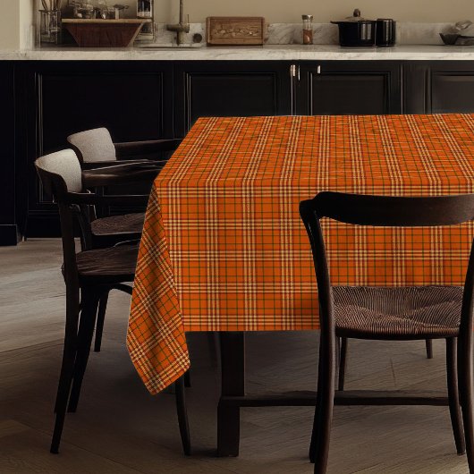 Moderne Geruite Tafelkleed Trendy Herfstkleuren